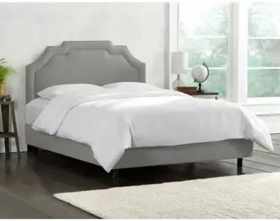 Lola Linen Bed - Handcrafted - Gray