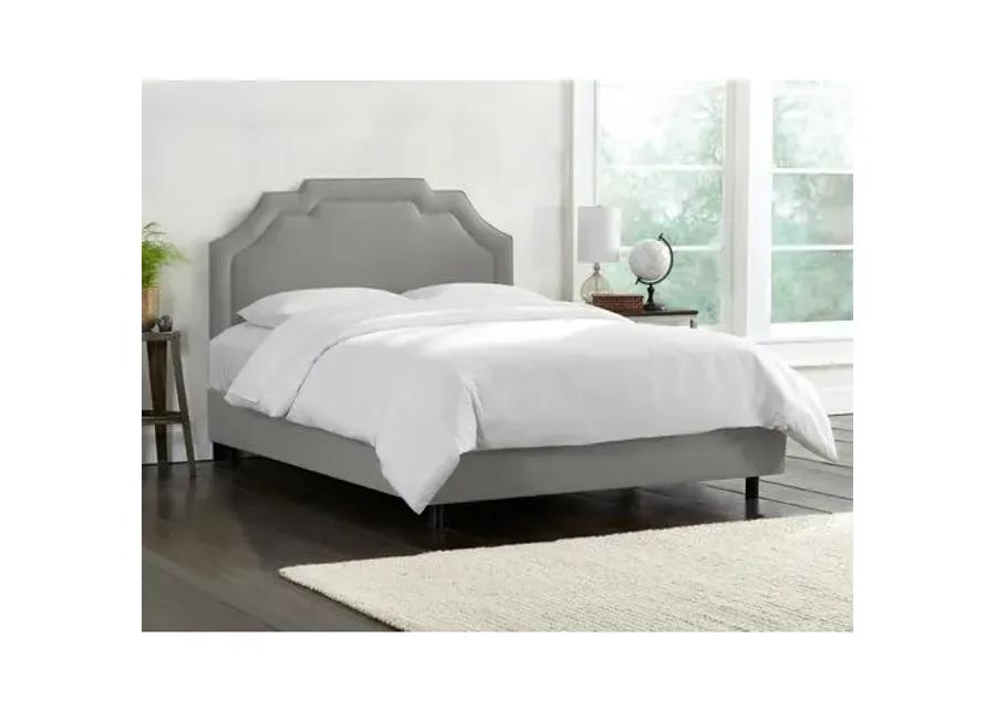 Lola Linen Bed - Handcrafted - Gray