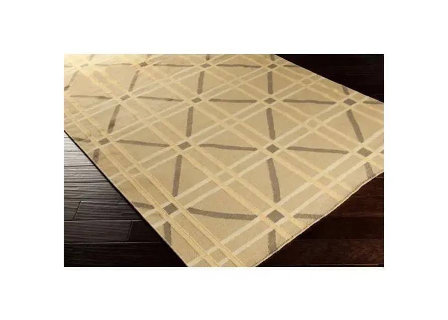 Sheffield Market Rug - Brown/Mustard - Beige - Beige