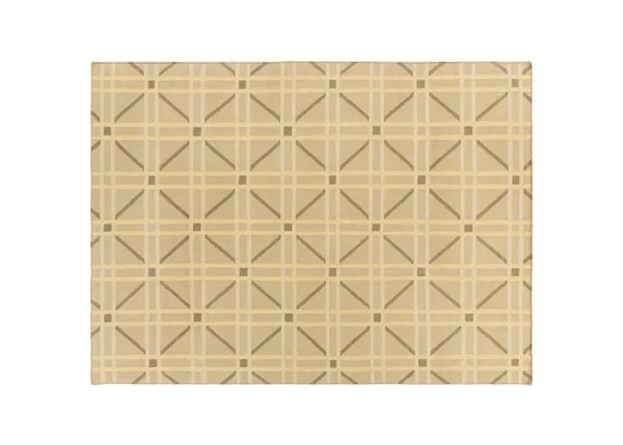 Sheffield Market Rug - Brown/Mustard - Beige - Beige