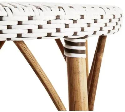 James Counter Stool - White/Cappuccino - Sika Design