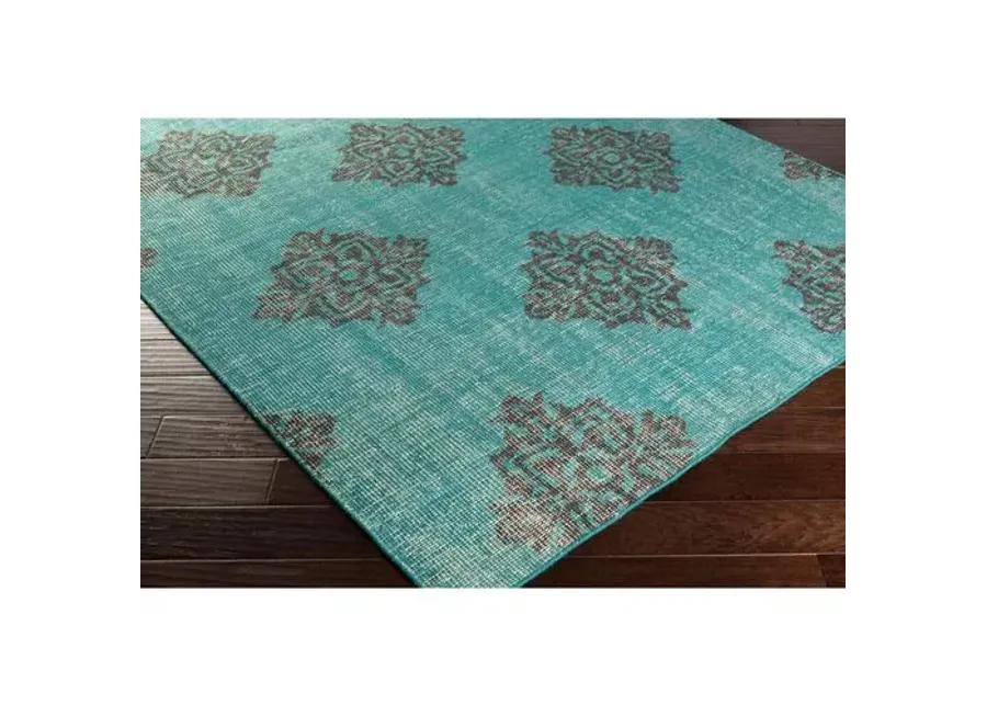 Zana Flat-Weave Rug - Blue - Blue