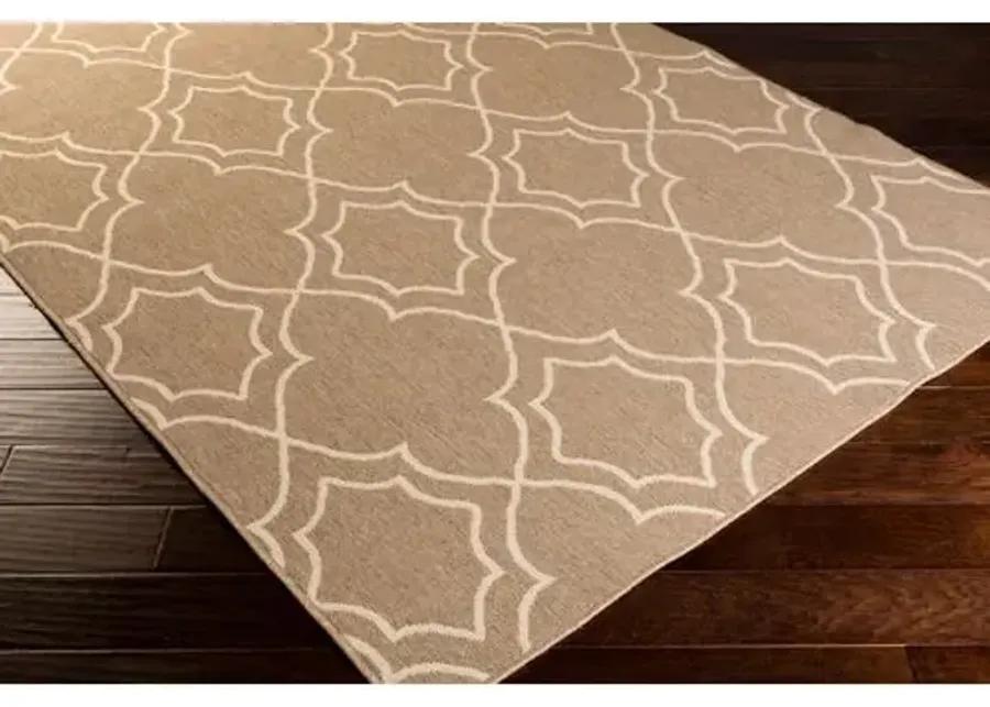 Liza Outdoor Rug - Taupe - Gray - Gray