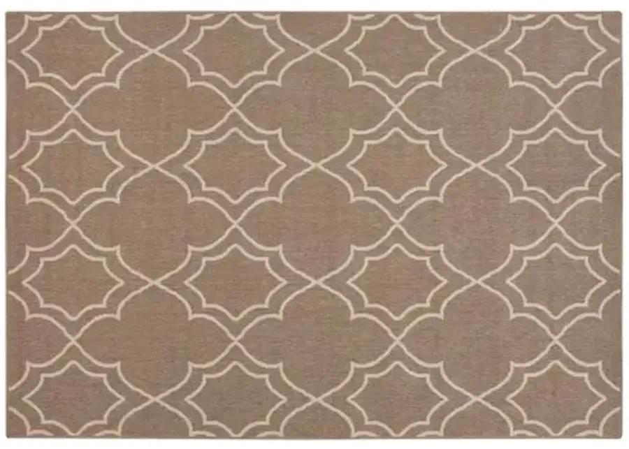 Liza Outdoor Rug - Taupe - Gray - Gray