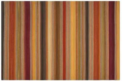 Sobral Flat-Weave Rug - Gold - Brown - Brown