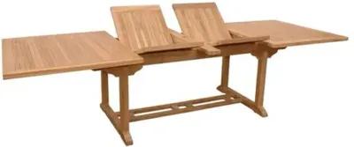 Valencia Outdoor Extension Dining Table - Natural Teak