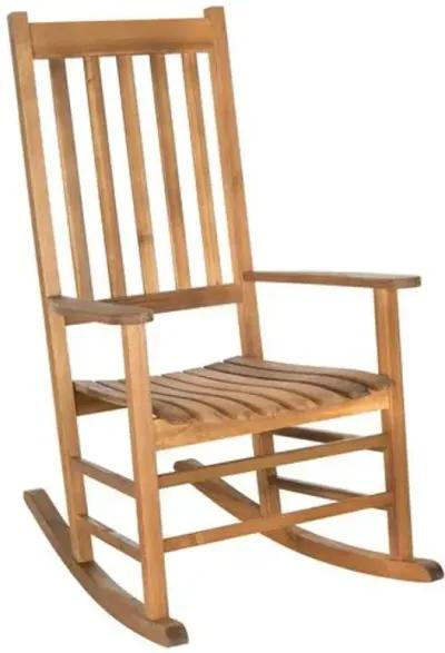 Sia Outdoor Rocking Chair - Natural - Brown