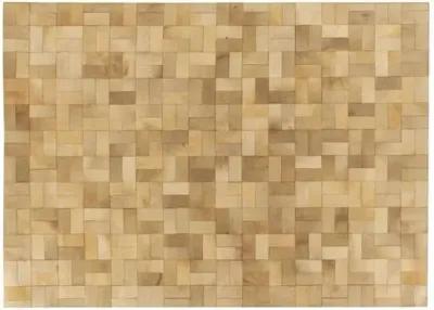 Stitched Cobblestone Hide Rug - Ivory - Exquisite Rugs - Ivory