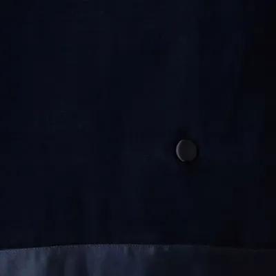 Silk Velvet Throw - Navy - Kumi Kookoon - Blue