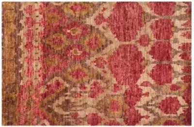 Bedelia Jute Rug - Natural/Gold - Red - Red