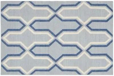 Celeste Dhurrie Rug - Blue - Blue