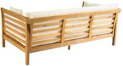 Sandy Outdoor Daybed - Natural/White - Comfortable, Sturdy