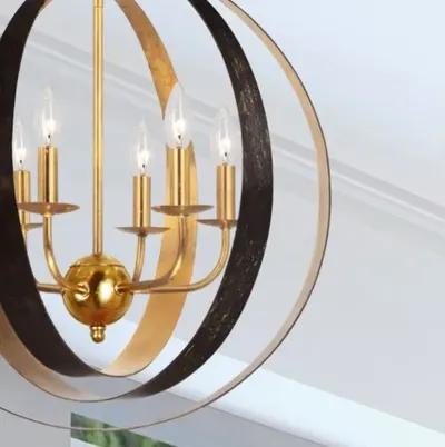 Luna Sphere Chandelier - Gold/Bronze - Crystorama