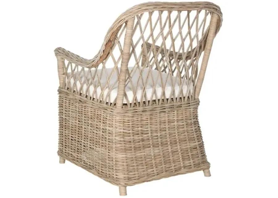 Markham Armchair - Natural - White