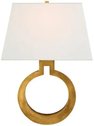 Visual Comfort - Ring Sconce - Antique Brass - Gold