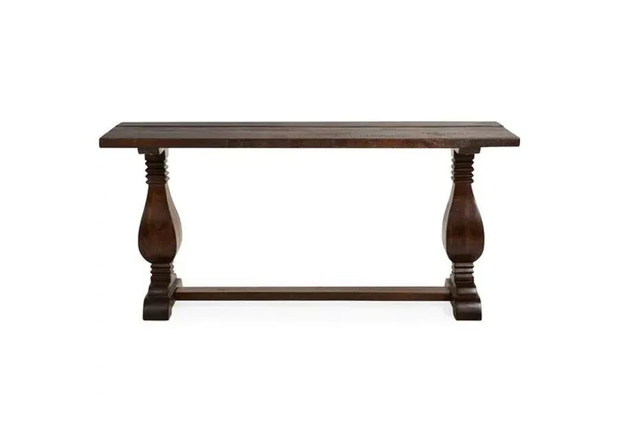 Etta Console - Burnt Umber - Handcrafted - Brown