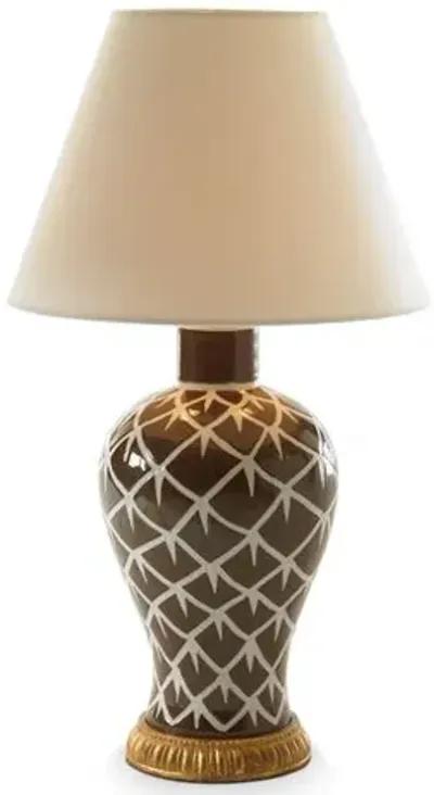 Chicken Feather Table Lamp - Brown - Bunny Williams Home