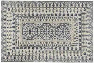 Cisco Rug - Ivory/Midnight Blue - Beige - Beige