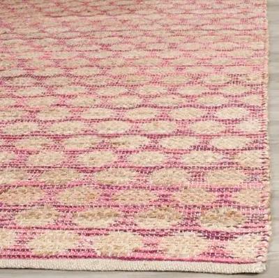 Cleo Kids' Rug - Maroon/Tan - Pink - Pink