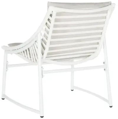 Nina 4-Pc Outdoor Lounge Set - Beige/White