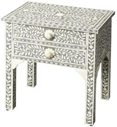 Patrice Nightstand - Gray - Handcrafted