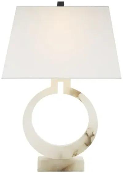 Visual Comfort - Ring Table Lamp - Alabaster