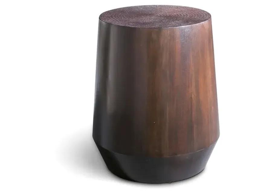 Mori 19" Side Table - Espresso - Brown