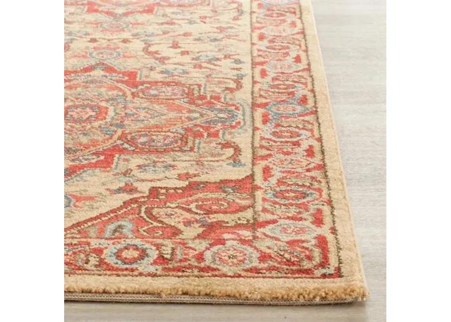 Zarah Rug - Red/Natural - Red