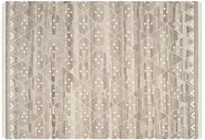 10'x14' Annie Flat-Weave Rug - Natural - Gray - Gray