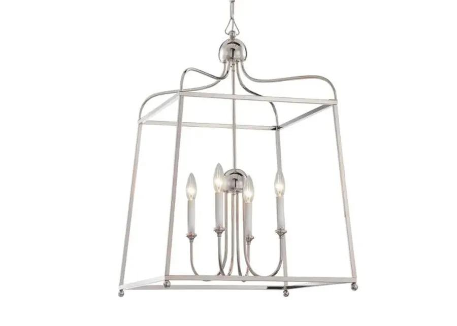 Sylvan Chandelier - Polished Nickel - Crystorama - Silver