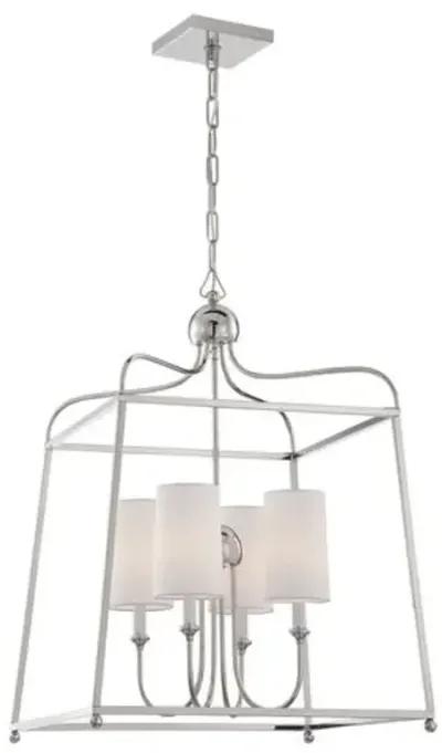 Sylvan Chandelier - Polished Nickel - Crystorama - Silver