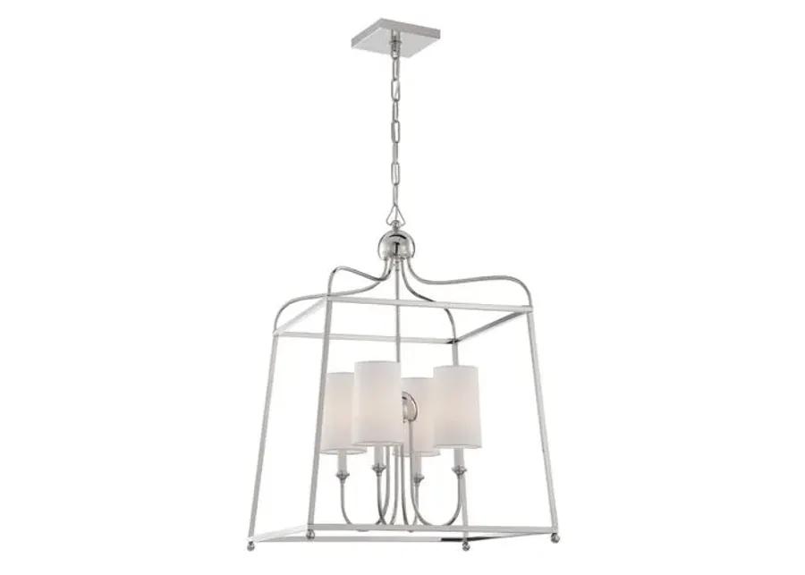 Sylvan Chandelier - Polished Nickel - Crystorama - Silver