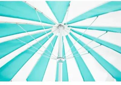 Pagoda Patio Umbrella - Aruba/White - Blue