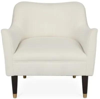 Alexander Accent Chair - Velvet - Kim Salmela - Handcrafted - Ivory, Comfortable, Durable, Velvet Upholstery