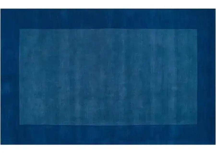 Lombard Rug - Sapphire - Handcrafted - Blue - Blue