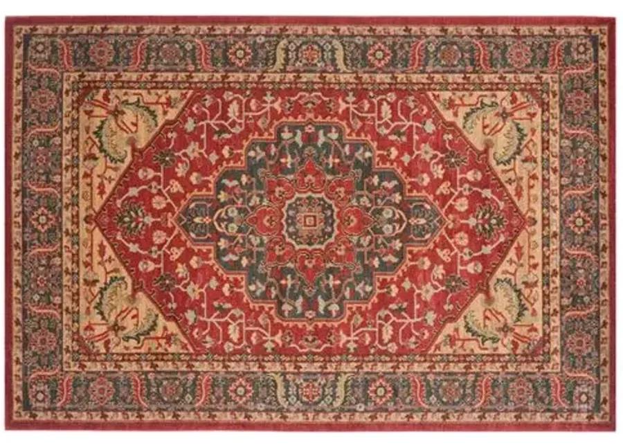 Viviana Rug - Navy/Red - Red