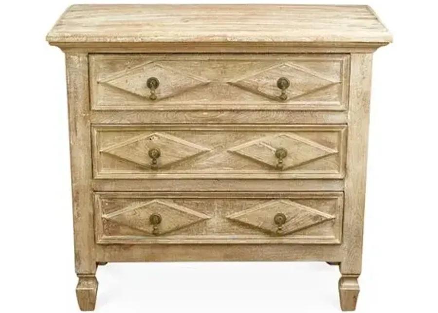 Amelia 3-Drawer Dresser - Natural - Handcrafted