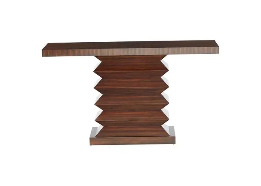 Zig Zag Console - Global Views - Brown