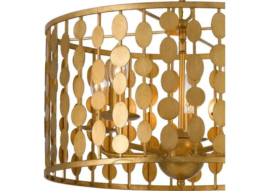 Layla Chandelier - Antique Gold - Crystorama