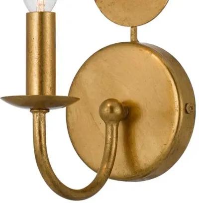 Layla 1-Light Sconce - Antiqued Gold - Crystorama