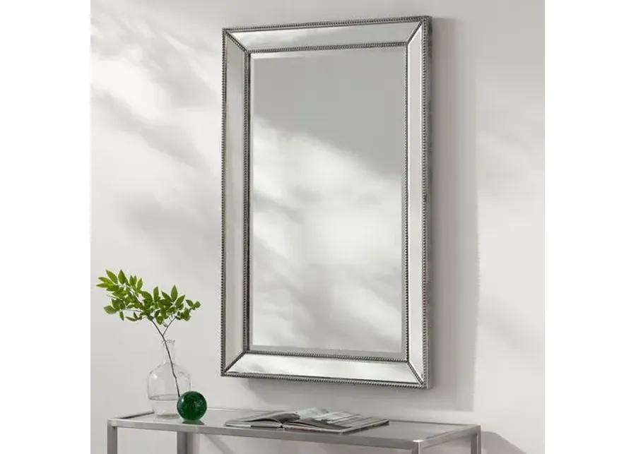 Beveled Glass Mirror - Silver - Gray