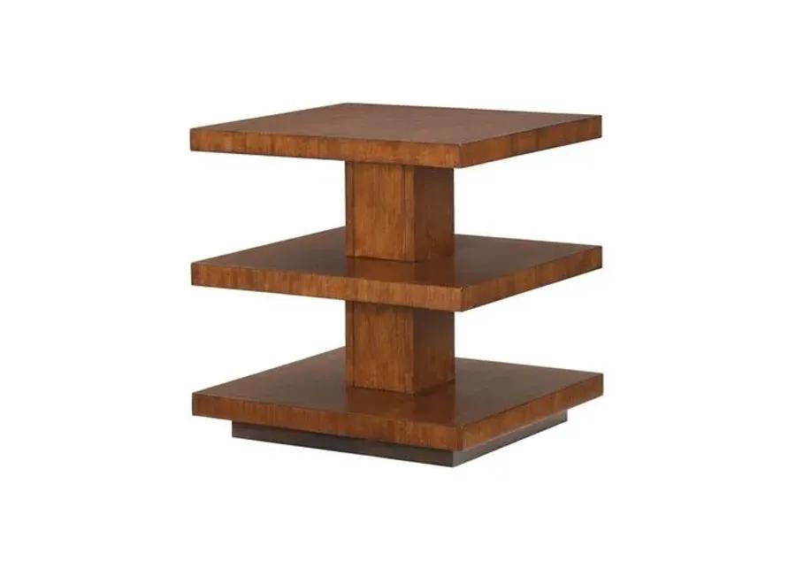 Lagoon 3-Tier Side Table - Tawny - Tommy Bahama - Brown