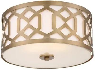 Jennings 3-Light Ceiling Mount - Brass - Crystorama - Gold