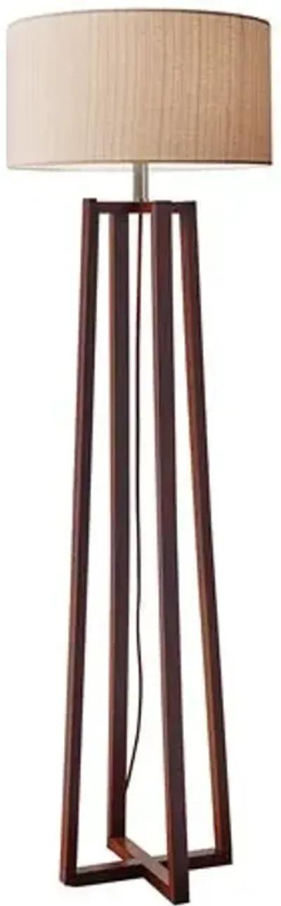 Quinn Floor Lamp - Walnut