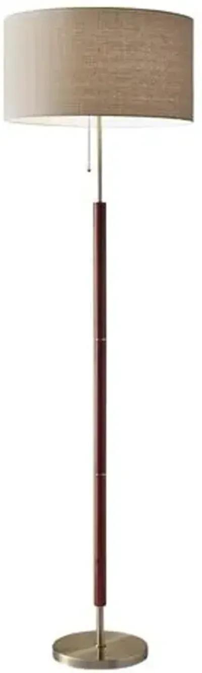 Hamlin Floor Lamp - Walnut