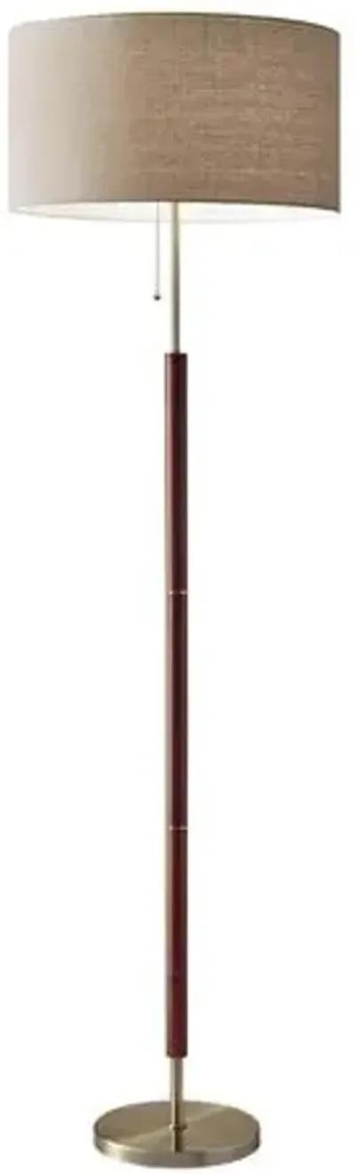 Hamlin Floor Lamp - Walnut