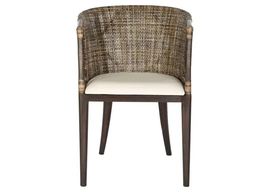 Nala Armchair - Brown - White