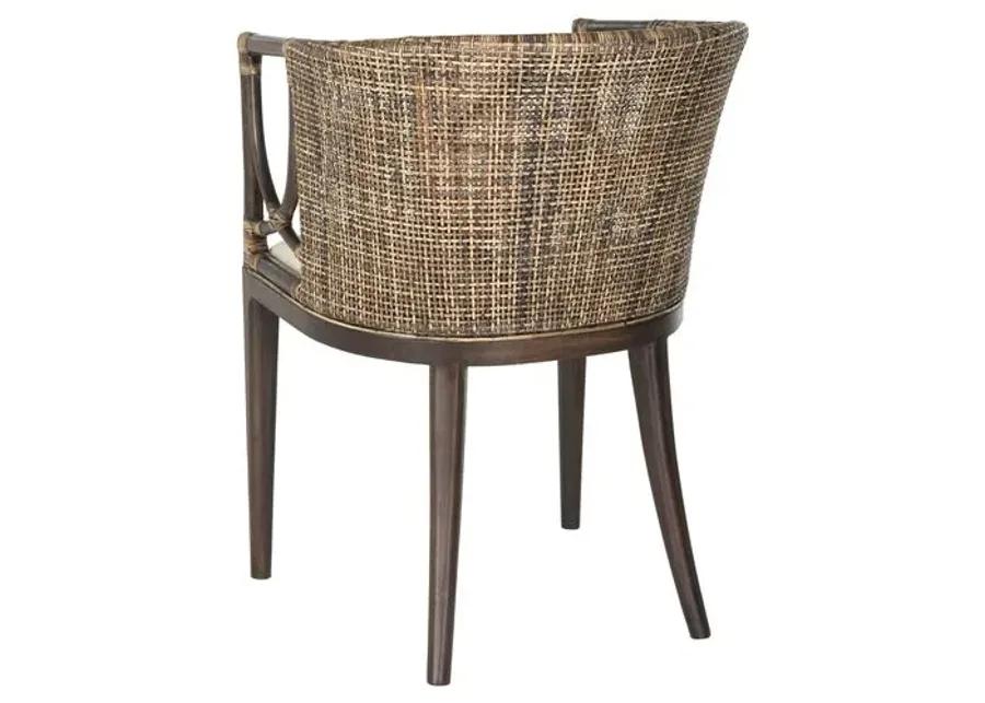 Nala Armchair - Brown - White