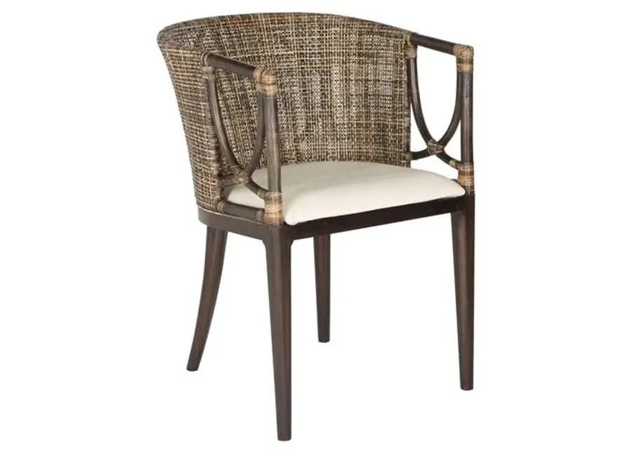 Nala Armchair - Brown - White