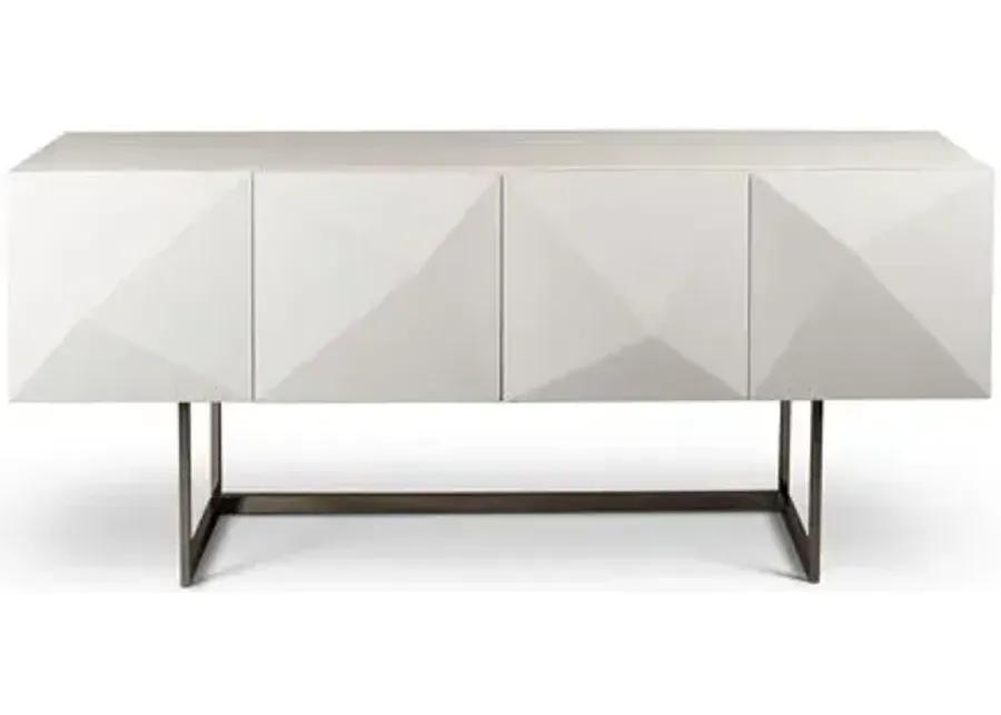 Costa 71" Cube Sideboard - White